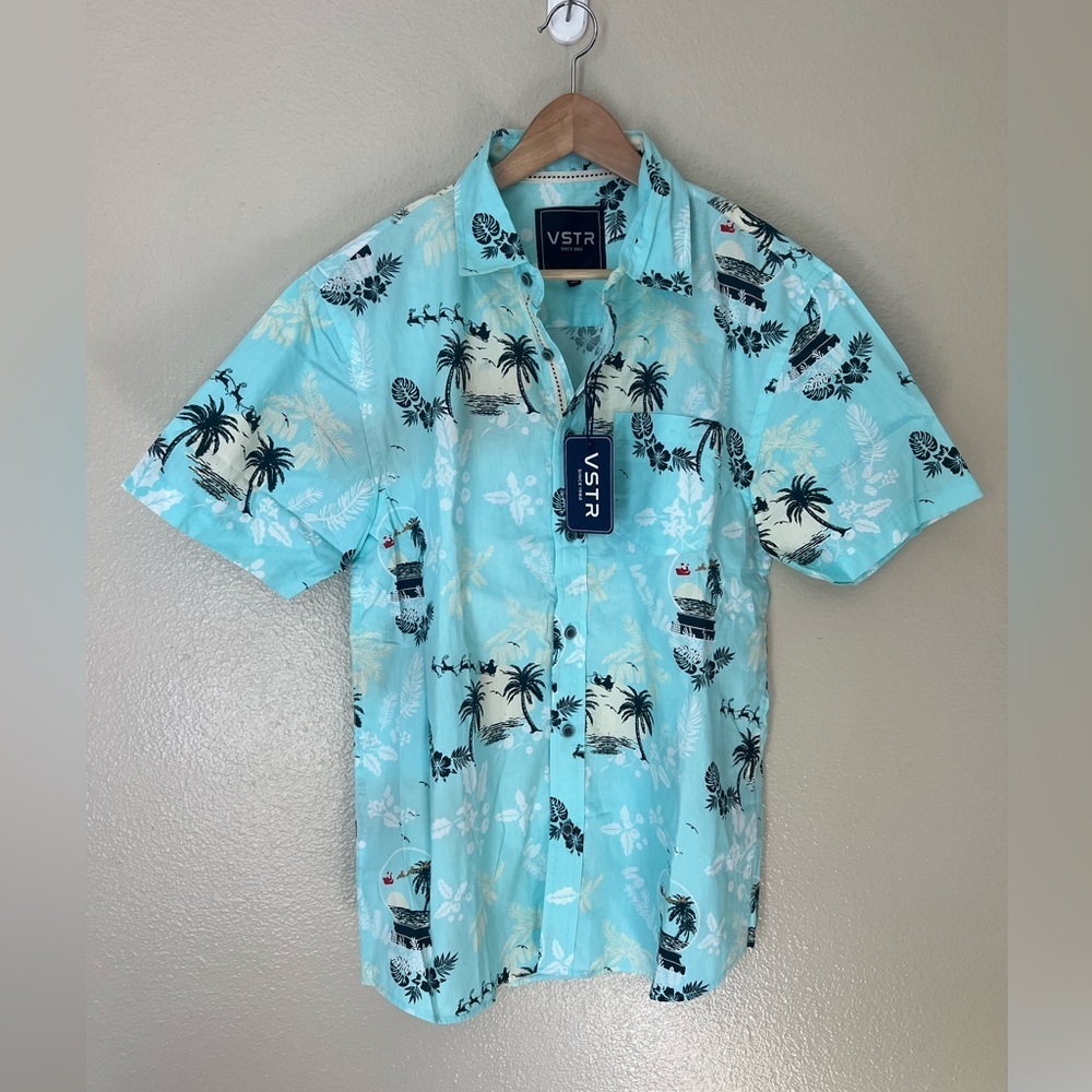 VSTR 🎅🌴🌺 Tropical Christmas Button Down Shirt